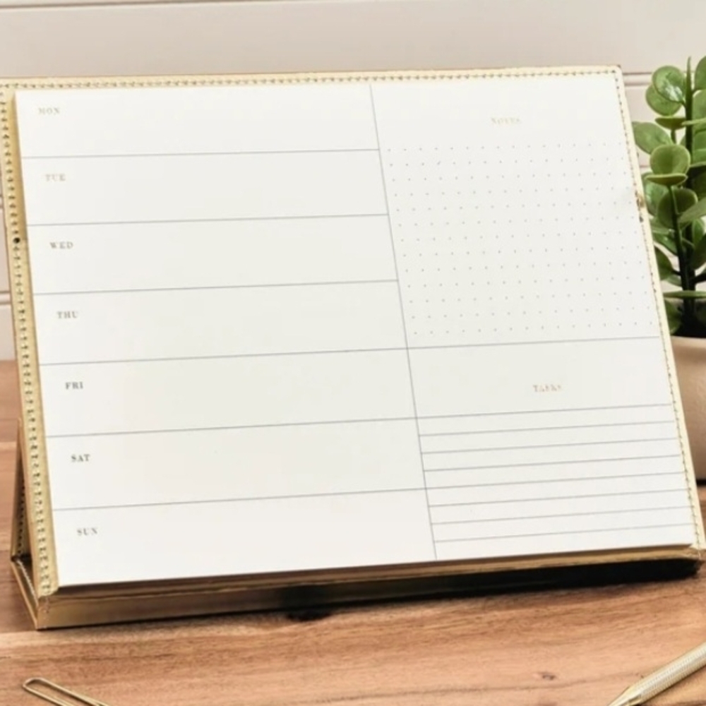 The Happy Planner Gold Desk Organizer - NWT 10.63" x 8.54"